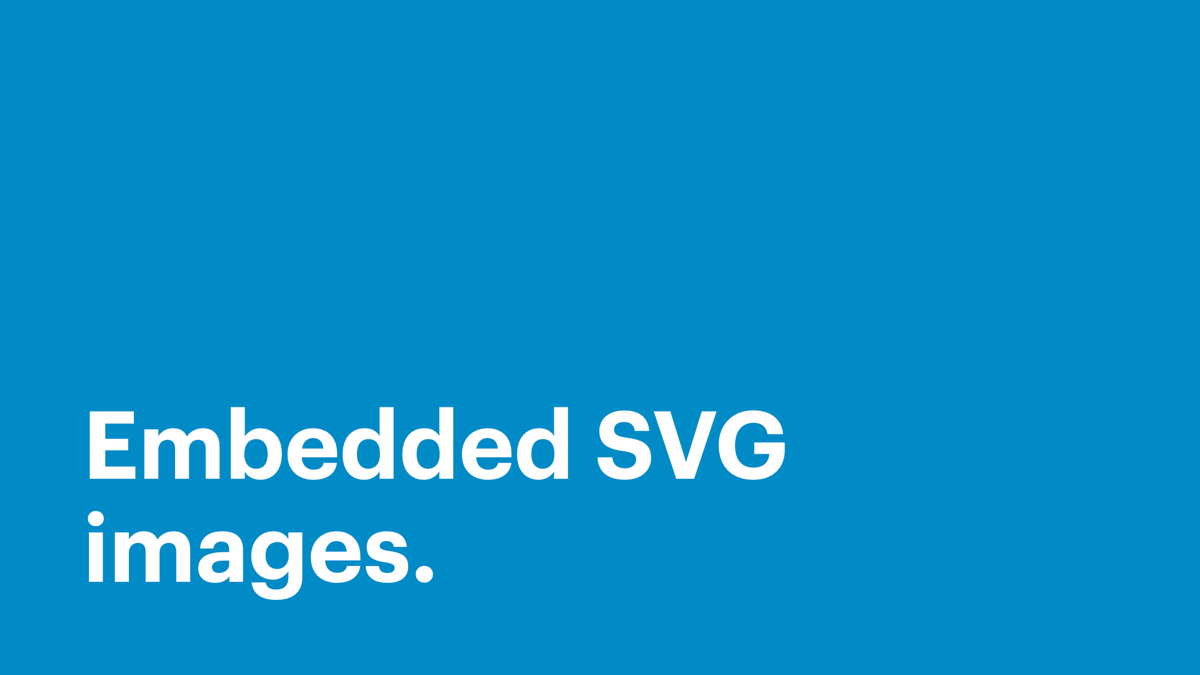 Embedded SVG images.